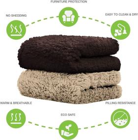 img 1 attached to 🐶 Cozy and Warm Taupe Dog Blanket – Perfect Pet Throw for Dogs & Cats – 24"x36" – Ideal for Small, Medium, Large Pets