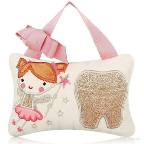 img 4 attached to 🦷 Tooth Fairy Pillow with Pocket for Kids - Tooth Keepsake Pouch, Ideal Tooth Fairy Gifts for Girls and Boys, 3.9 x 5.9 Inches (Sweet Style)