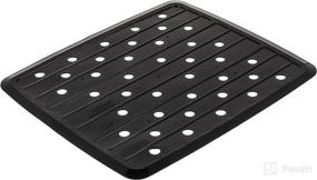 img 3 attached to 🚣 Camco Compact RV and Marine Sink Mat with Drain Holes - Ideal for RVs, Campers, Trailers, and Boats - 10"x11.75" - Black (43721)