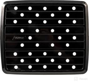 img 4 attached to 🚣 Camco Compact RV and Marine Sink Mat with Drain Holes - Ideal for RVs, Campers, Trailers, and Boats - 10"x11.75" - Black (43721)