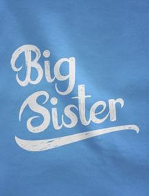 img 3 attached to Big Sister Little Brother Matching Outfit Shirts Toddler Baby Newborn Set