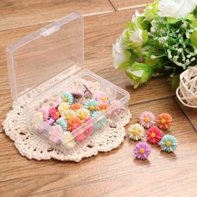img 2 attached to Colorful And Decorative Flower Pushpins For Your Home Or Office: 30 Pieces Floret Thumb Tacks For Bulletin Board, Photo Wall, And More!