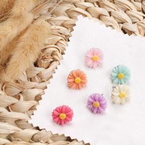 img 1 attached to Colorful And Decorative Flower Pushpins For Your Home Or Office: 30 Pieces Floret Thumb Tacks For Bulletin Board, Photo Wall, And More!