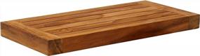 img 4 attached to Upgrade Your Bathroom With AquaTeak'S 18" Moa Teak Flat Wall Shelf: Durable, Elegant And Space-Saving