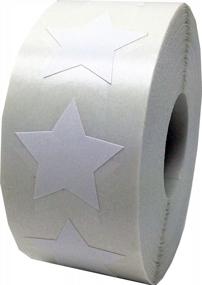 img 2 attached to 500 Adhesive White Star Shape Stickers- Stick With Style!