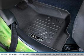 img 3 attached to SMARTLINER Gladiator Lockable Underseat Storage Interior Accessories : Floor Mats & Cargo Liners