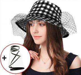 img 3 attached to Detachable TPU Face Cover & Large Brim Bucket Hat For Women/Men - Perfect Fisherman Sun Cap For Outdoor Activities | DOCILA