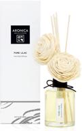 experience tranquility with aronica premium lilac sola flower and reed diffuser - 5.4oz/160 ml long-lasting room fragrance logo