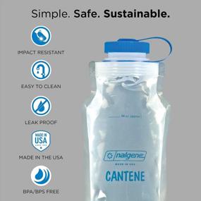 img 3 attached to Фляга Nalgene с широким горлышком на 32 унции — прочная и герметичная бутылка для воды