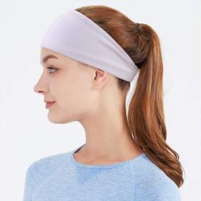 img 2 attached to DRESHOW Non-Slip Elastic Yoga Sports Headbands For Women Running Workout Hair Bands