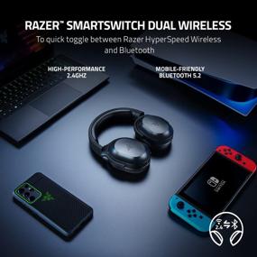 img 3 attached to Razer Barracuda X Wireless Gaming & Mobile Headset (PC, Playstation, Switch, Android, IOS): 2022 Model - 2.4GHz Wireless + Bluetooth - Lightweight 250G - 40Mm Drivers - 50 Hour Battery - Black
