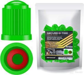 img 4 attached to 🚲 Performore Green Tire Valve Caps (Pack of 30) - Heavy-Duty Stem Covers with O-Rubber Rings for Universal Car, SUV, Bike, Bicycle, and Motorcycle Wheel Valve Stem Dust Cover Protection