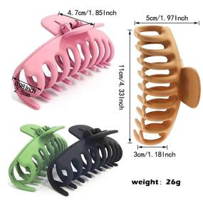 img 3 attached to Clips Nonslip Large Women Strong Hair Care : Hair Accessories
