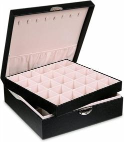 img 4 attached to 50 Slot Misaya Earrings Jewelry Box: A Practical And Stylish Gift For Her