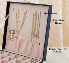 img 1 attached to 50 Slot Misaya Earrings Jewelry Box: A Practical And Stylish Gift For Her