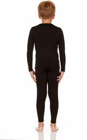 img 3 attached to Kids Thermal Underwear Set - Boys Long Johns Top And Bottom For Winter