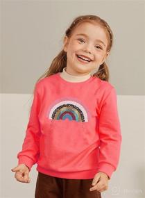 img 2 attached to Toddler Rainbow Sweatshirts Crewneck Pullover Apparel & Accessories Baby Boys