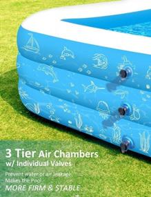 img 1 attached to Enjoy Summer Fun With Our Full-Sized Inflatable Swimming Pool For Family And Kids - Perfect For Backyard Water Parties!