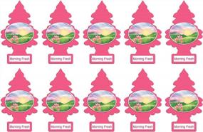 img 3 attached to 🌳 LITTLE TREES Car Air Freshener 10 Pack - Morning Fresh Scent, Hanging Paper Tree for Home or Car