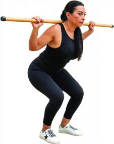 img 1 attached to Бамбуковая палочка для фитнеса и физической реабилитации от MobileVision