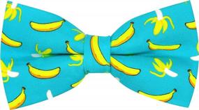 img 4 attached to Stylish & Adorable Pre-Tied Bow Tie With Adjustable Strap For Adults And Children - OCIA Cute Pattern Bowties