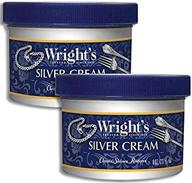 💫 revive your silver with wright's silver cream - 8 oz (pack of 2) logo