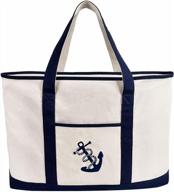 get stylishly organized with the extra large inone 25 canvas zipper tote bag - perfect for beach, shopping, and more! logo