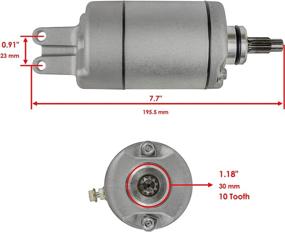 img 3 attached to 🛵 Caltric compatible starter for Honda TRX500 TRX 500 Fourtrax Foreman 2005-2009