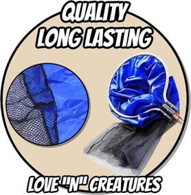 img 2 attached to 🐠 Japanese Koi Sock Aquarium Kit for Medium to Large Fish – Water-Holding Design – Durable Knotless Netting with Deep Soft Mesh Basket - Ideal for Spawning, Breeding, Care & Transfer Accessories