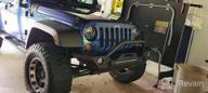 img 1 attached to Upgrade Your Jeep With LEDKINGDOMUS Rear Bumper: Fits 07-18 Wrangler JK And Unlimited With LED Lights And Hitch Receiver In Textured Black review by John Martin