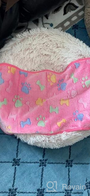 img 1 attached to Keep Your Furry Friend Cozy With Dono'S 3 Soft Fluffy Fleece Dog Blankets - Perfect For Sleep, Play, And Snuggles! review by William Nunes