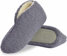 img 3 attached to Fuzzy Winter Slippers For Women - Parlovable Memory Foam Sherpa Booties With Faux Wool Fleece Lining For Indoor Bedroom Comfort