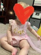 img 1 attached to Newborn Baby Girl Outfit Set: Lace Embroidery Halter Backless Jumpsuit Romper Bodysuit Sunsuit review by Tom Podolski