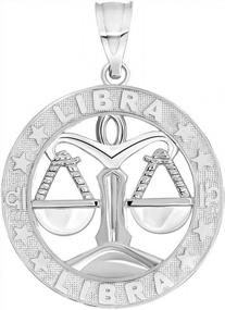 img 1 attached to Zodiac Sun Sign Symbol Pendant In Sterling Silver: Astrology-Inspired Jewelry For Personalized Style