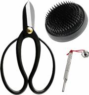 wazakura's essential ikebana tool kit: japanese-made koryu scissors, black kenzan flower holder, and florist shears for beginners logo