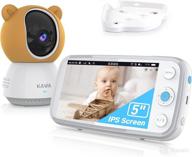 👶 kawa 2k qhd 5’’ video baby monitor with camera and audio - no wifi, night vision, recording & playback, 2-way talk, temp sensor, 4000mah, 4x zoom, flip 180°, lullabies, 1000ft range logo