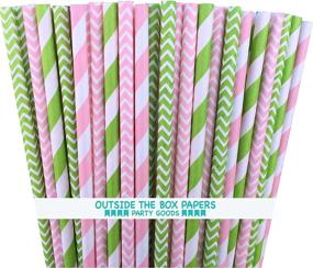 img 1 attached to Outside Box Papers Chevron Stripe Household Supplies via Paper & Plastic