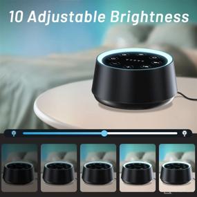 img 1 attached to 🔊 EasyHome Sleep Sound Machine with 30 Soothing Sounds, White Noise, Night Light, Brightness Adjustment, Volume Control, Timers, and Memory Function - Perfect for Home, Office, and Travel