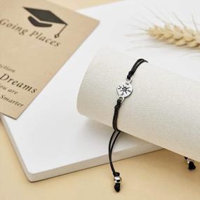 img 2 attached to DESIMTION Graduation GIfts For Her 2022 Platinum Plated Compass Bracelet Seniors College High School Graduate Gifts For Girls Daughter