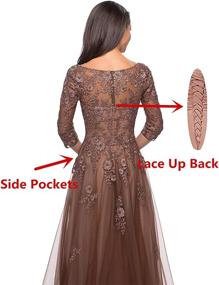 img 1 attached to Womens Appliques Mother Dresses Sleeves Women's Clothing via Dresses