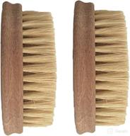 🌽 all-natural bamboo and palm fiber vegetable brush - ideal for scrubbing and cleaning carrots, potatoes, corn, beets, and more (double pack) logo