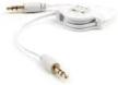etech collection retractable auxiliary cable portable audio & video logo