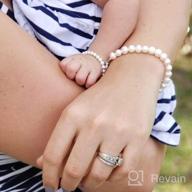 img 1 attached to 💍 Sterling Silver Cultured Bracelet: Perfect Girls' Jewelry for Children review by Robert Carter