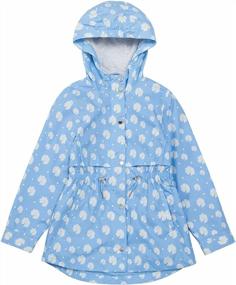 img 2 attached to Stay Dry And Stylish With Rokka&Rolla Girls' Lightweight Hooded Rain Jacket