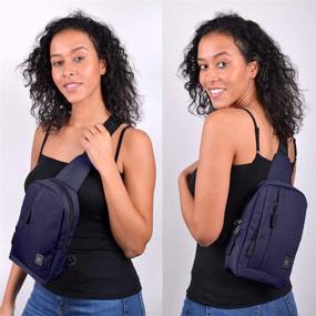 img 3 attached to 🎒 Westend Reversible Strap Canvas Sling Bag Backpack: The Perfect Blend of Style and Functionality