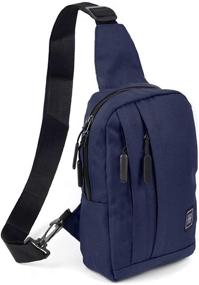 img 4 attached to 🎒 Westend Reversible Strap Canvas Sling Bag Backpack: The Perfect Blend of Style and Functionality