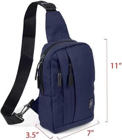 img 2 attached to 🎒 Westend Reversible Strap Canvas Sling Bag Backpack: The Perfect Blend of Style and Functionality