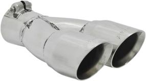 img 3 attached to 🚗 Flowmaster 15307 SS Exhaust Tip: Enhance Your Vehicle's Performance with 2.50"In x 3" Dual Angle Design