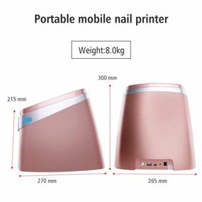 img 1 attached to Профессиональный цифровой принтер для ногтей - TUOSHI NP10 3D Intelligent Nail Printer Machine в розовом цвете - поддерживает WiFi, DIY и USB-соединение
