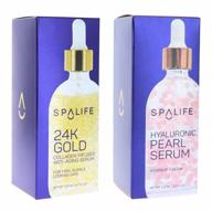2-pack of nourishing serums with 24k gold, hyaluronic pearl, and collagen infusions by spa life logo
